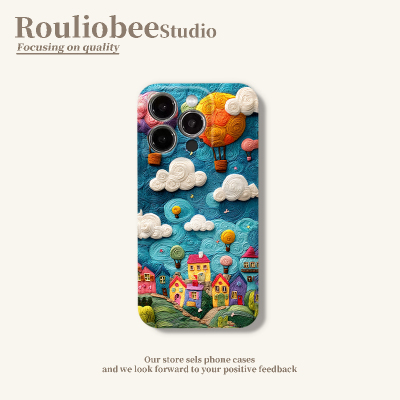 梦幻小屋适用苹果15promax手机壳16pro华为mate60新款pura70菲林壳OPPOReno12/vivos19x100网红超火小米14套
