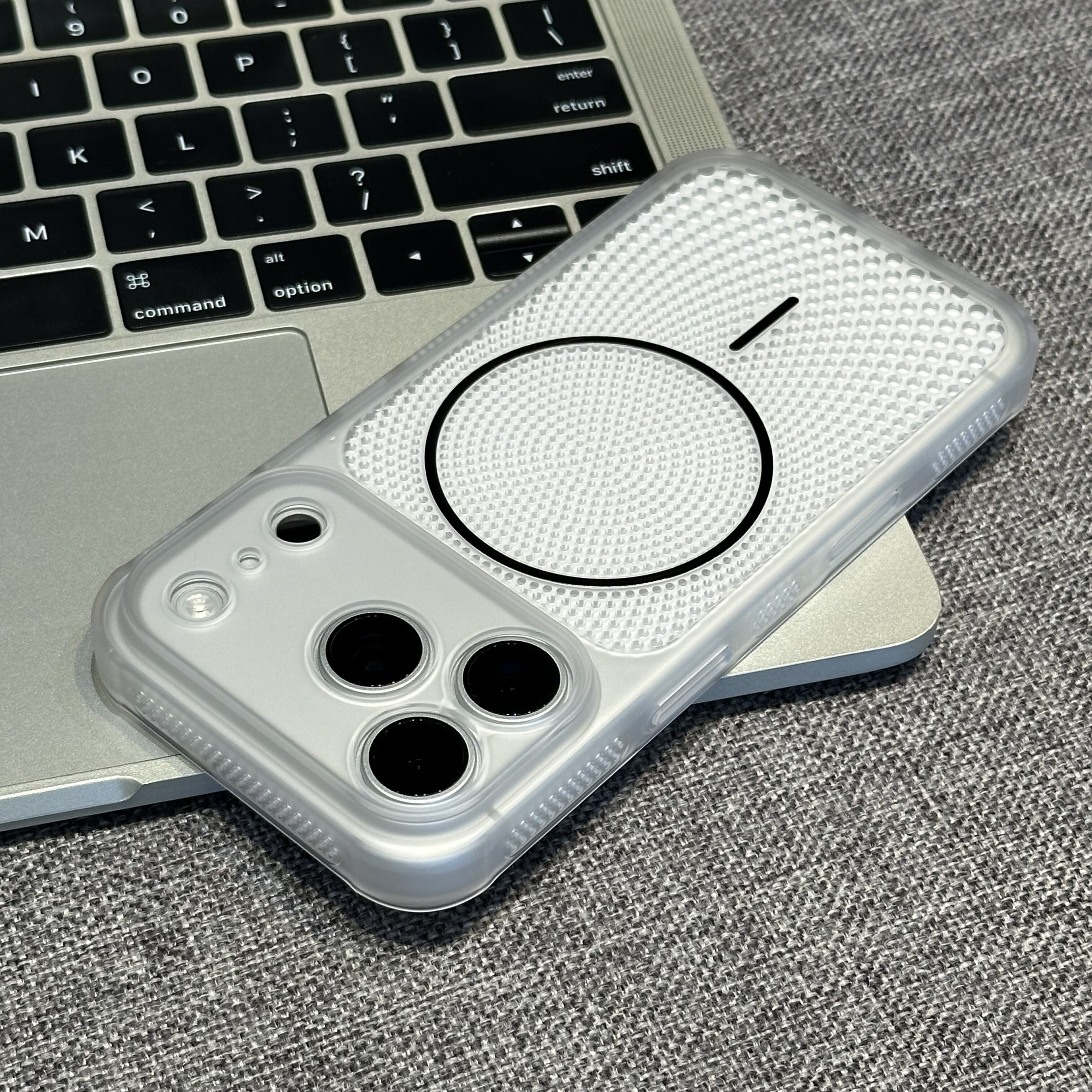 散热透气网孔适用苹果17pro手机保护壳新款iphone16promax大视窗网壳15pro镜头全包14/13防摔保护套15男女款