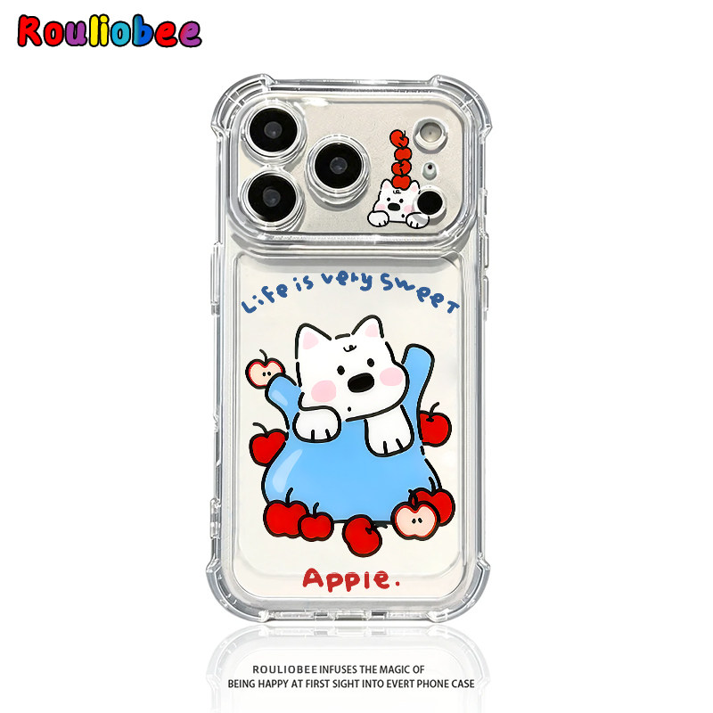 一袋子苹果西高地适用iPhone17promax苹果16Pro手机壳华为Mate80新款透明气囊壳vivox300防摔小米17Pro手机套