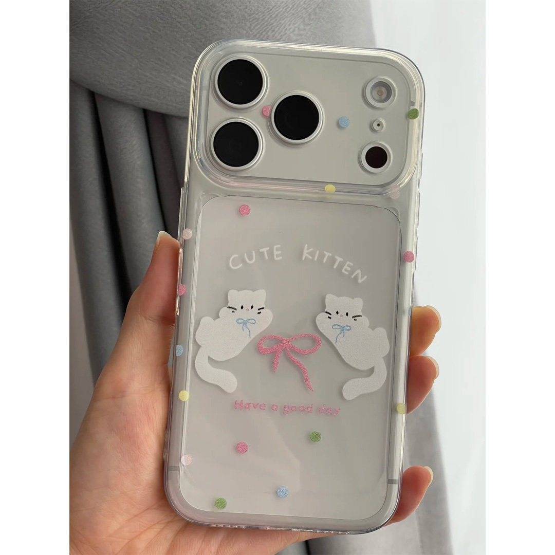 可爱两只cute喵适用苹果17promax手机壳iPhone16太空壳华为Mate80防摔Reno15vivox300小米17pro硅胶荣耀500软