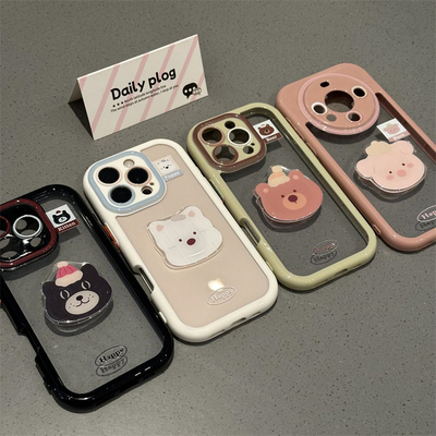 适用苹果15promax手机壳iphone 16立体西高地贴片14可爱卡通13趣味新款网红华为荣耀vivo小米OPPO爆款手机套