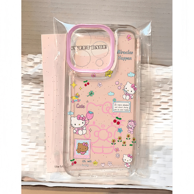 气球凯蒂猫适用苹果17promax手机壳iPhone16pro太空壳华为Mate70防摔OPPOReno13vivox200小米15硅胶荣耀300软