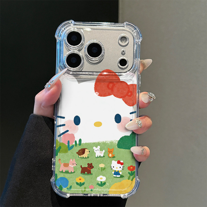 春日动物园适用iPhone17promax苹果16pro手机壳华为Mate70/60新款透明气囊壳vivox300荣耀400防摔小米17Pro软