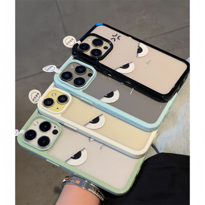 粉色凶凶表情适用苹果16promax手机壳新款iphone16情侣16pro高级感15全包pm防摔14透明13的个性12小众软套壳