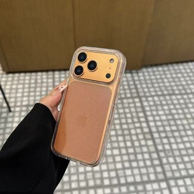 高级透明细闪适用苹果17promax手机壳iPhone16Pro新款14透明14plus硅胶11简约12高级感15pro超火15防摔软plus