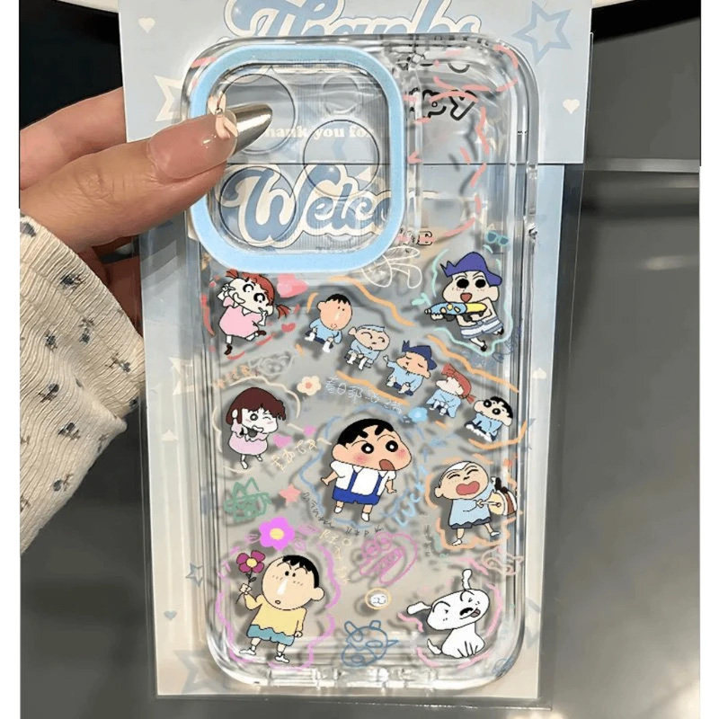 佛系小新适用苹果15手机壳16Pro卡通vivox100透明红米note13防摔小米14一加套华为pura70荣耀200硅胶OPPO爆款
