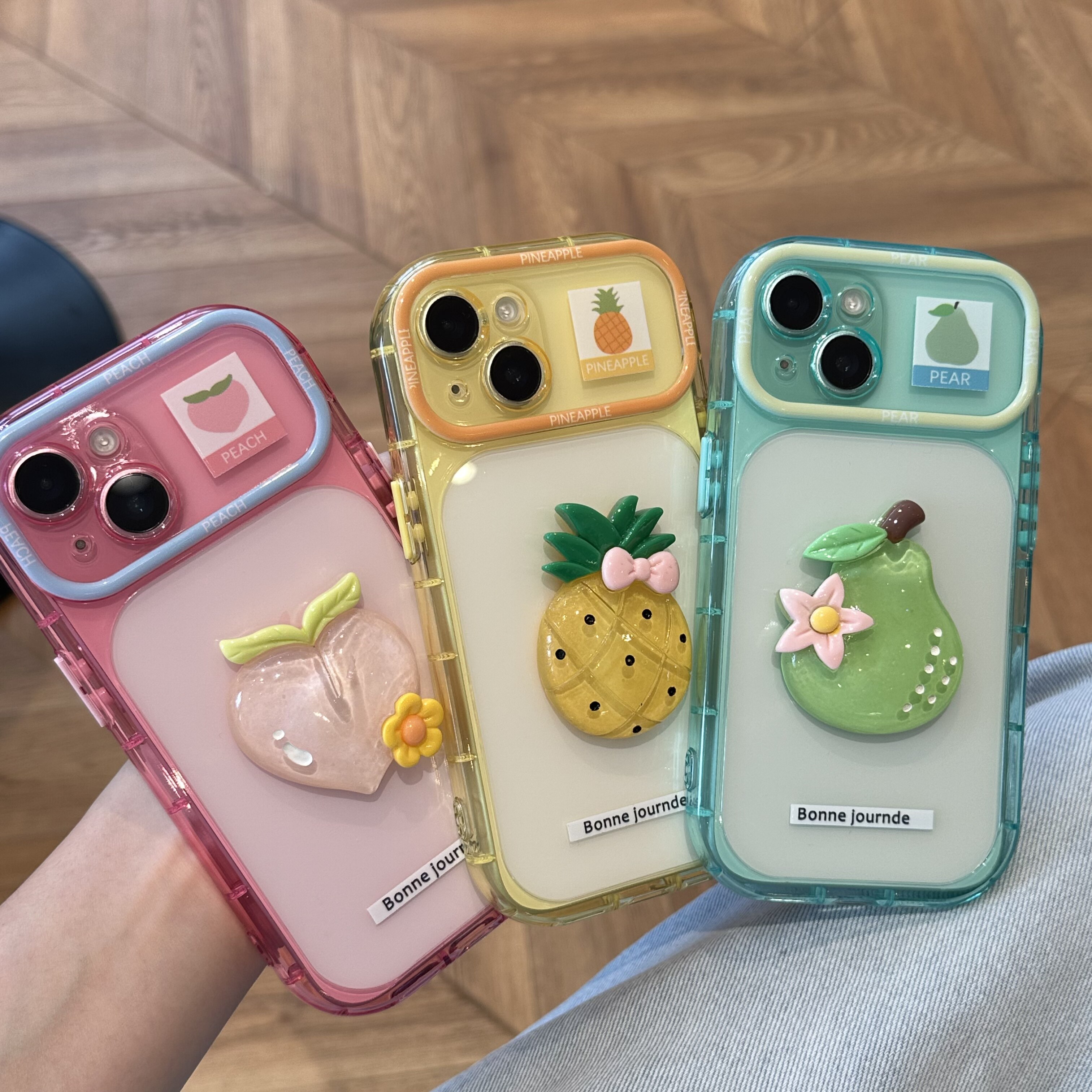 多巴胺西瓜小花适用iPhone17promax立体贴件手机壳苹果16pro新款彩虹壳大视窗13/14男女款防摔软17pro手机套