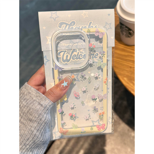 夏季碎花小清新适用华为Pura70苹果15promax手机壳小米iPhone14/13防摔OPPOReno12荣耀200vivox100siQOOz9套