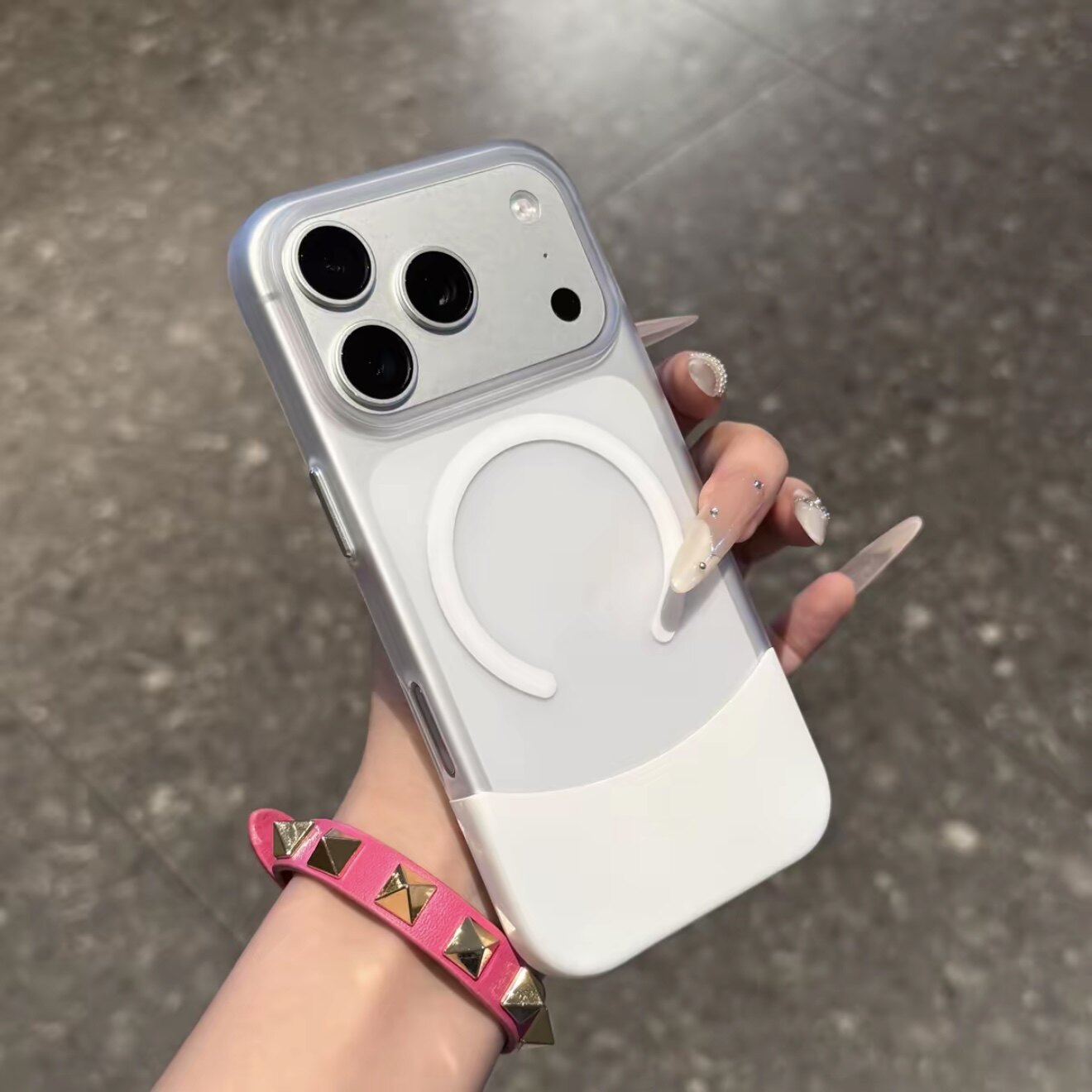 磨砂上下拼接磁吸适用iPhone17promax苹果16pro手机壳华为Mate70/60大孔15plus透明12磨砂p80男女款小米17pro