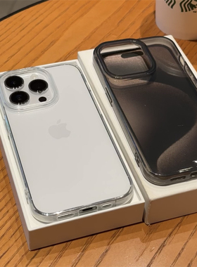 适用苹果15pormax手机壳iPhone14硅胶13防摔16pro新款12镜头大孔11透明x简约plus透黑苹果13加厚保护套男女款