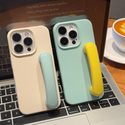 韩系ins简约高级感淡青色适用苹果16promax手机壳iPhone15女新款14网红16个性15Promax防摔14pro保护套13/12