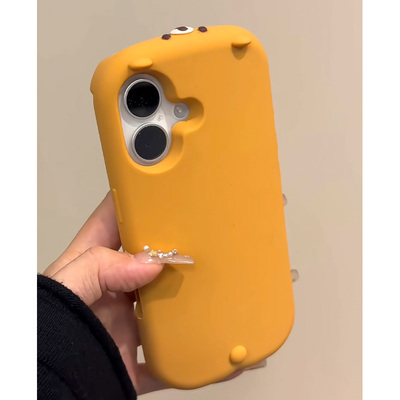 日韩ins立体卡通可爱松熊适用苹果16promax手机壳iPhone15女新款14硅胶软壳13网红15Pro防摔14pro保护套16男