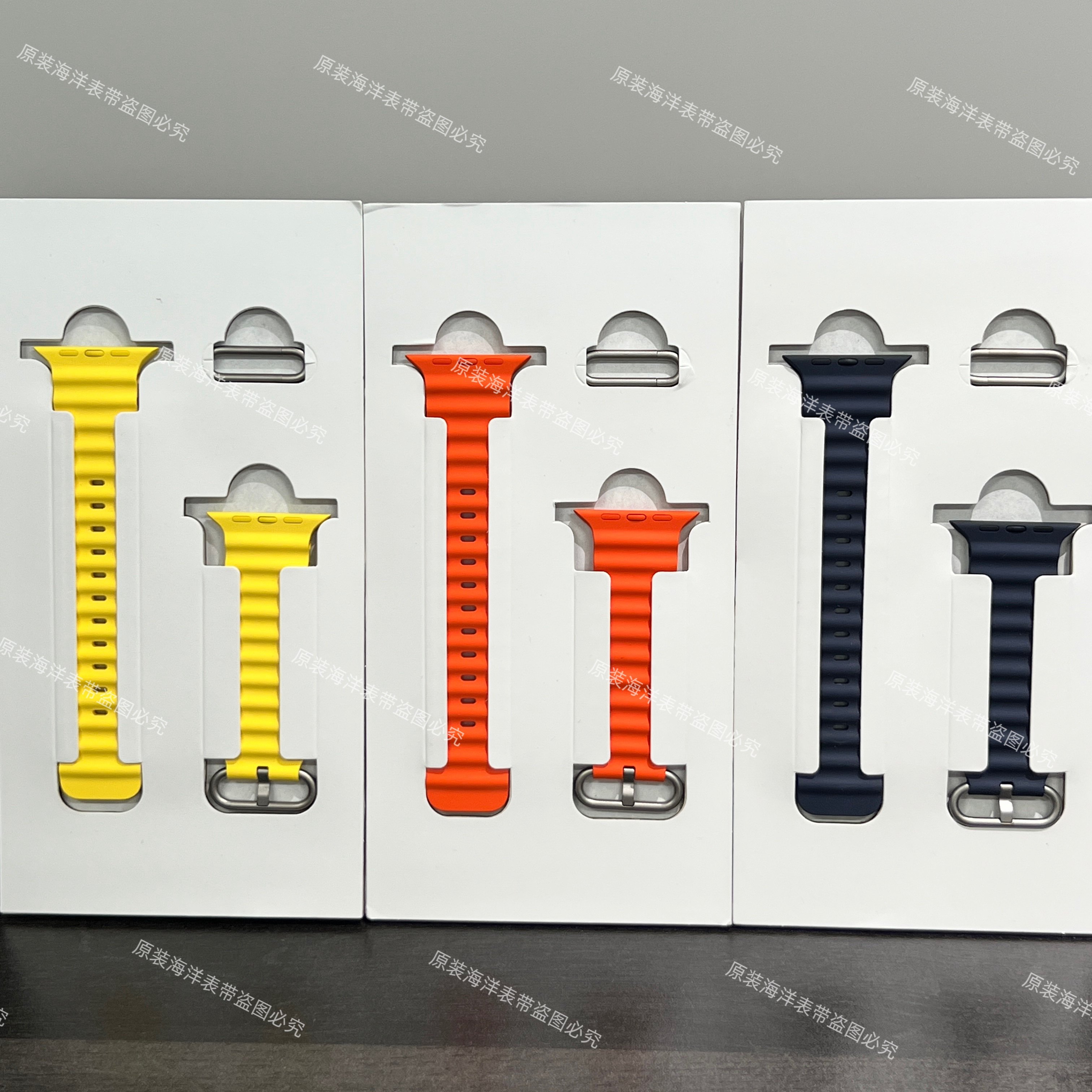 适用Apple/苹果Watch Ultra3 /2 /1代原装海洋表带氟橡胶腕带原装