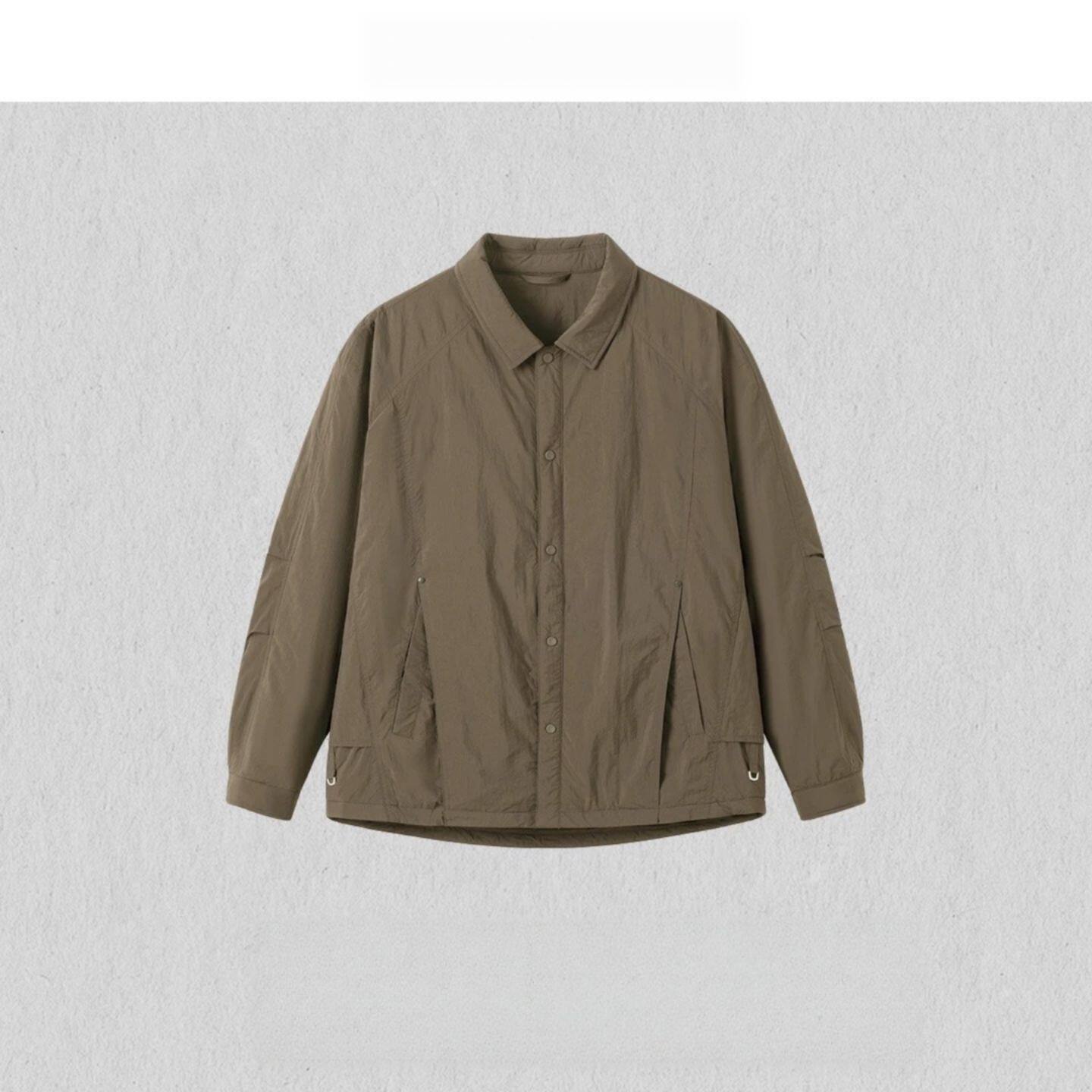 男士秋冬上新时尚百搭潮流痞帅个性款保暖翻领衬衫棉服棉衣外套
