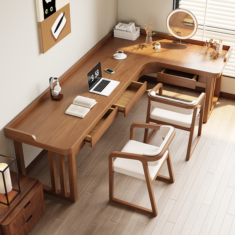 一体转角书桌家用靠墙工作台学习桌卧室拐角台式电脑桌带抽屉定制,住宅家具,转角桌,淘宝优惠券,粉丝福利购,淘宝优惠卷