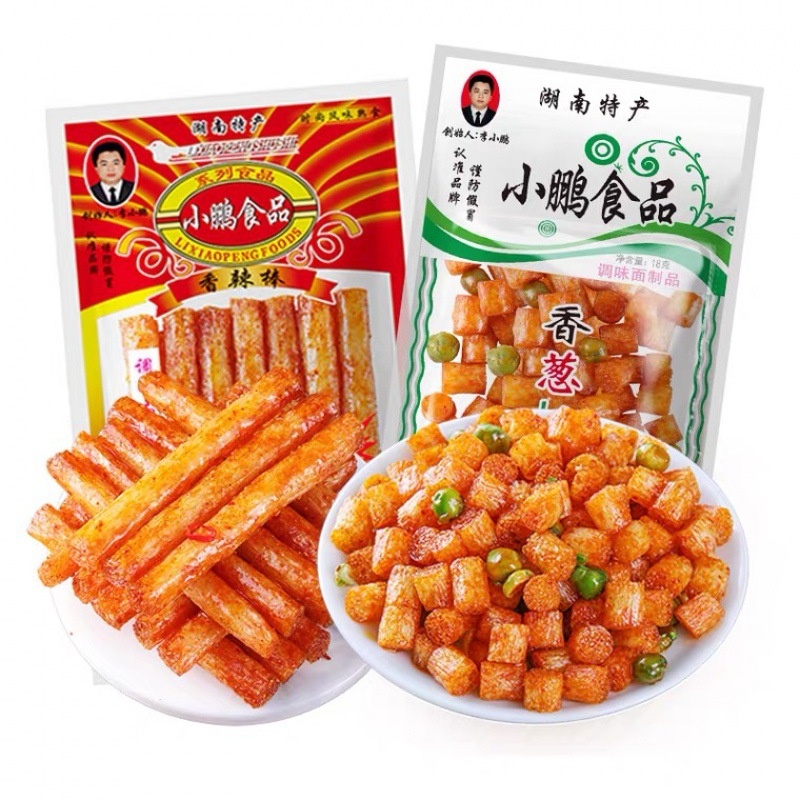 李小鹏香葱排骨味辣条香辣棒麻辣小鹏童年90后怀旧休闲零食小吃