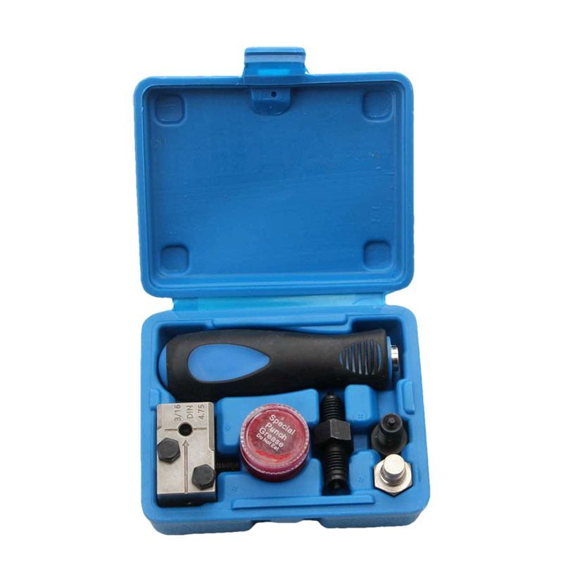 扩口器刹车线油管空调管扩孔蘑菇头工具5件套4.75mm汽修组合工具