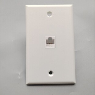 120型美标信息面板转接头网络适配器1口2口4口六类超五类免打面板