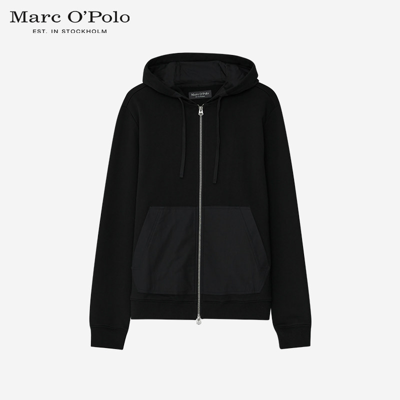 Marc O'Polo/MOP 春秋新款男士全棉大口袋连帽抽绳街头风卫衣怎么看?