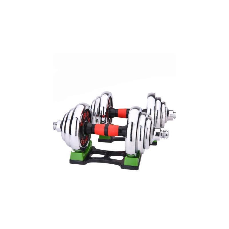 1set 15kg Adjustable dumbbell mens fitness equipment househ