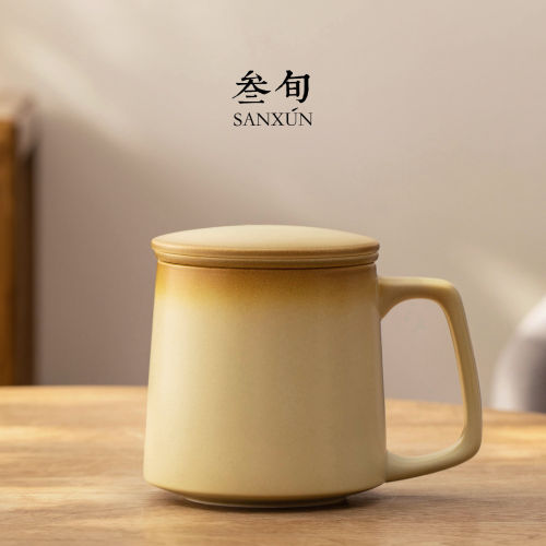 叁旬砂石釉马克杯泡茶杯