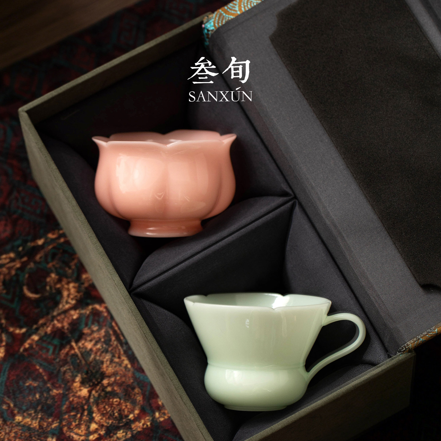 叁旬冰种琉璃玉瓷茶杯图片