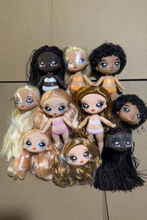 正版散货植发娃娃中号摆件模型BJD可动三代23年新款anan娜娜有瑕