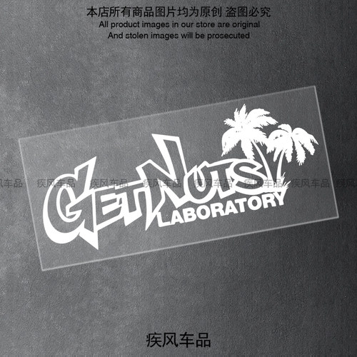 汽车贴纸GetNuts椰子树车贴