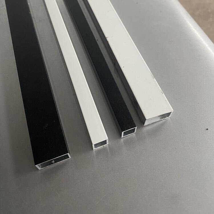 极速铝合金烤漆方管喷涂白色黑色方管方通矩形门窗幕墙装饰隔条铝