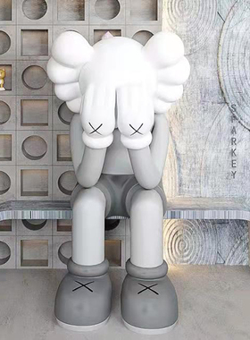 网红卡通落地摆件简约kaws客厅