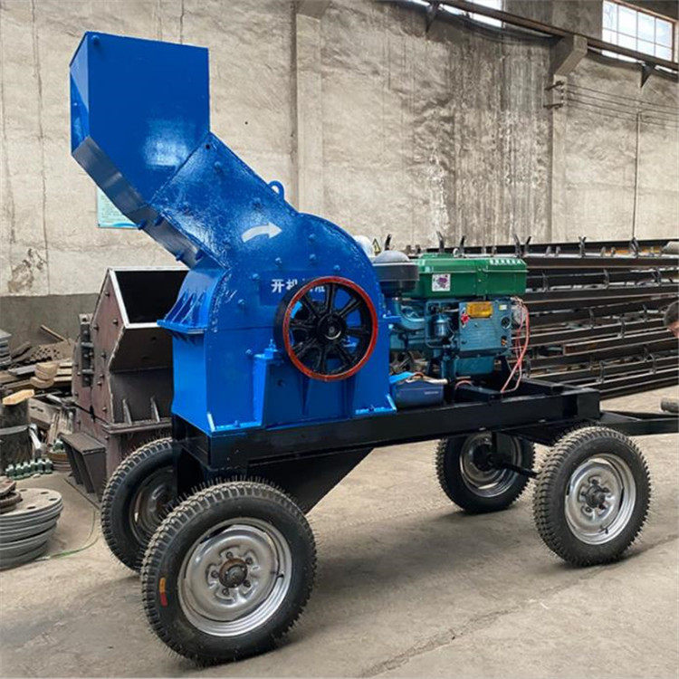 移动锤式破碎机 建筑垃圾混凝土鹅卵石风化岩制沙机 环锤式碎砂机