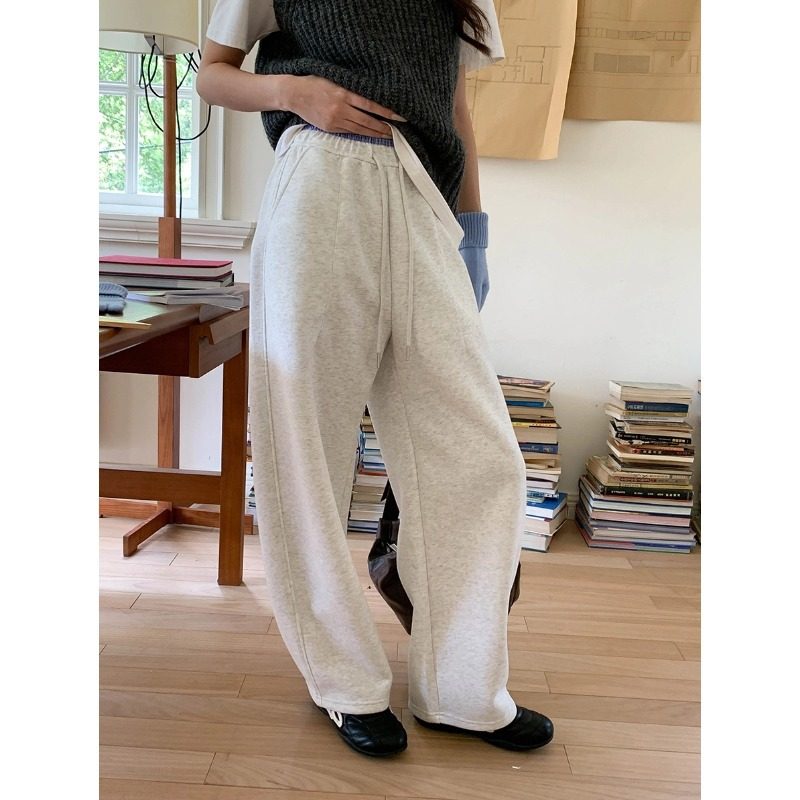 3th Morning 博主色系区 运动风松紧腰阔腿垂感休闲裤,女装/女士精品,卫裤,淘宝优惠券,粉丝福利购,淘宝优惠卷