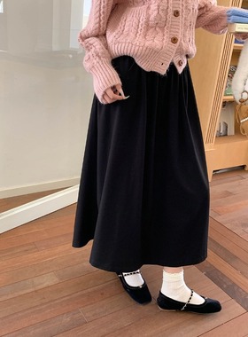 3th Morning 松弛自在感 简约高腰显瘦A字垂感半身裙