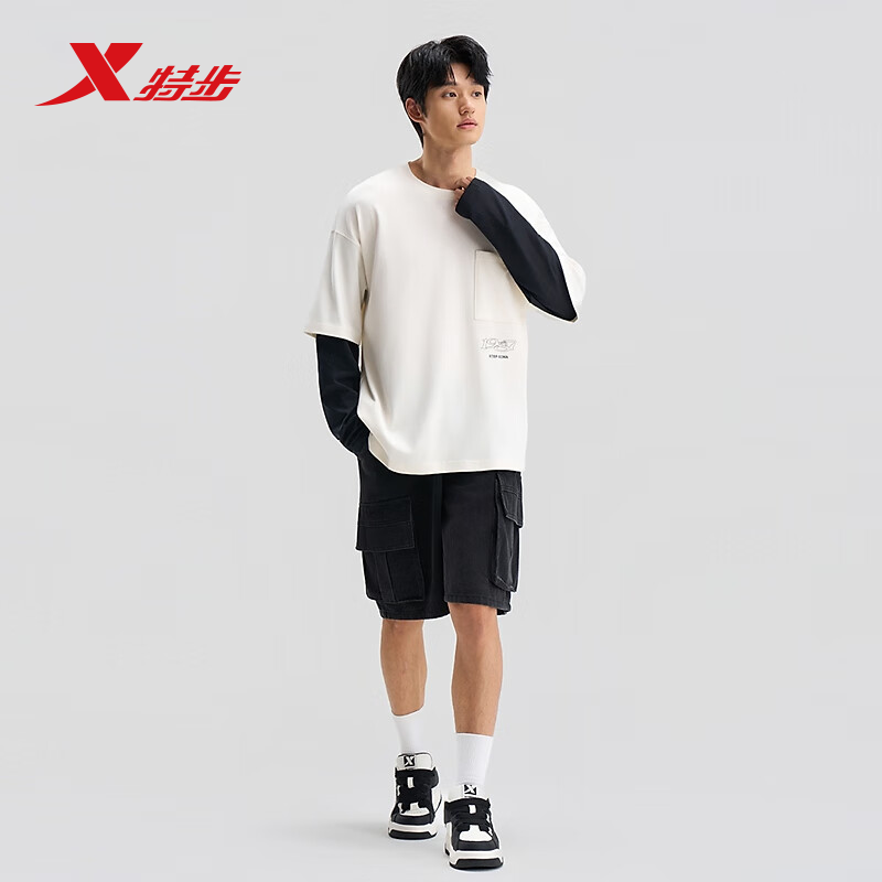 秋新款拼接时尚潮流运动上衣