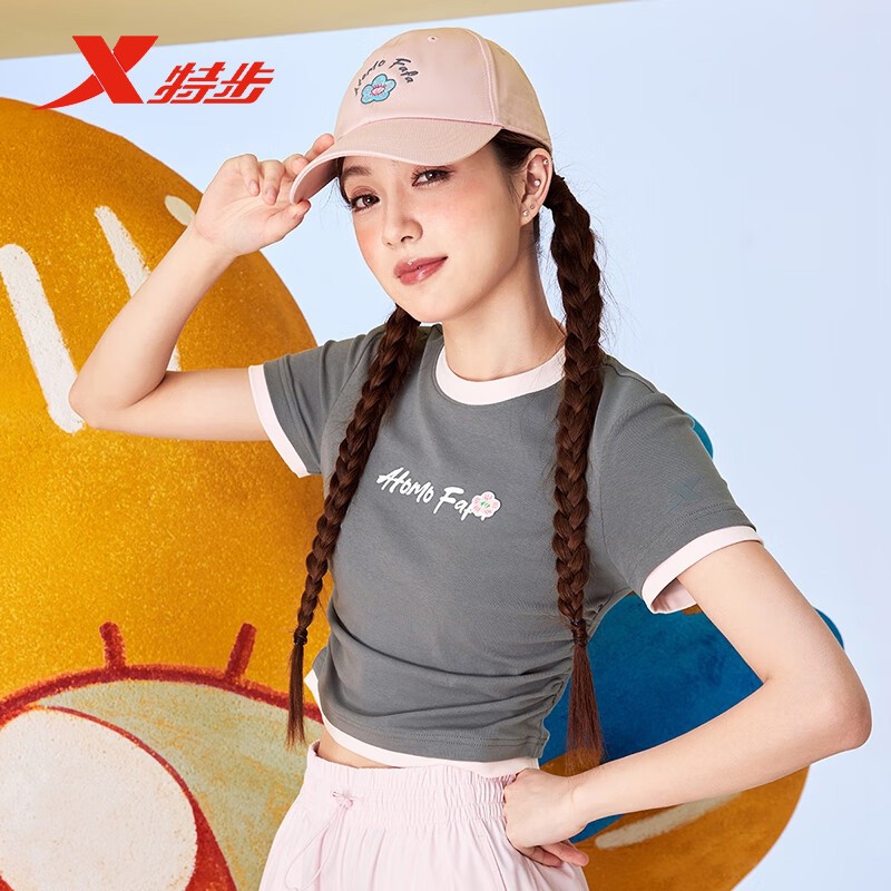 特步短袖女款T恤夏季新款