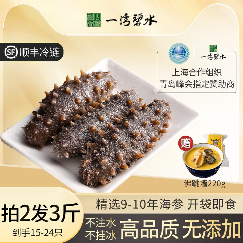 一湾碧水海参9年即食海参500克野生底播海刺参1斤孕妇滋补旗舰店