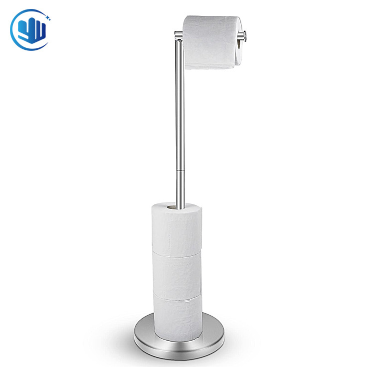 外貿衛生間紙巾架單桿不銹鋼落地