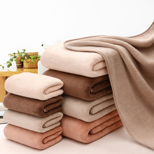 玉颜珊瑚绒浴巾加厚大浴巾柔软吸水不掉毛浴巾男女家用浴巾包边