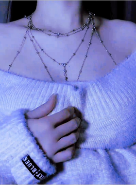 胸链女身体链纯欲锁骨链性感时尚精致饰品高级感辣妹吊带网红搭配