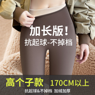 高个子瑜伽无痕提臀打底裤 保暖加厚加长款 女外穿秋冬季 加绒鲨鱼裤