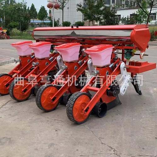 农用种植设备种植4行玉米播种机种肥同播新款四行大豆播种机
