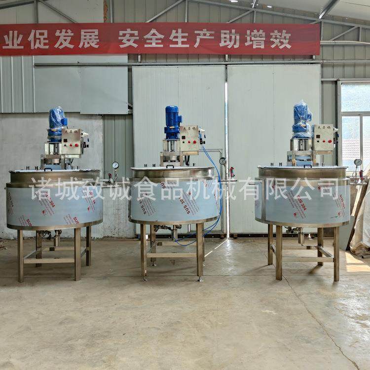 供应果汁加工设备 双向搅拌器饮料蒸煮设备 多口味混合夹层锅