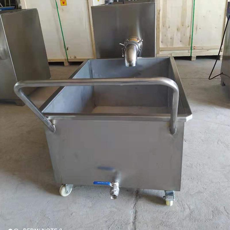 304桶车 200L猪牛羊不锈钢肉料车 腌制小料车 物料食品周转料斗车