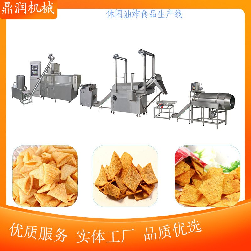 挤压食品生产线 油炸粟米条设备 奇多玉米棒加工机械