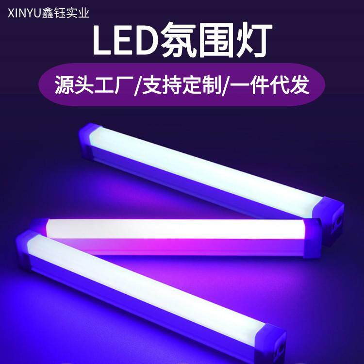 紫色灯泡紫光昆虫诱捕灯可充电抓虫神器土狗子蝼蛄灯氛围紫光灯