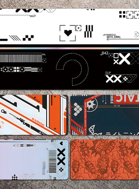 csgo印花集鼠标垫超大fps电竞游戏加厚细面桌垫桌面防滑无线锁边