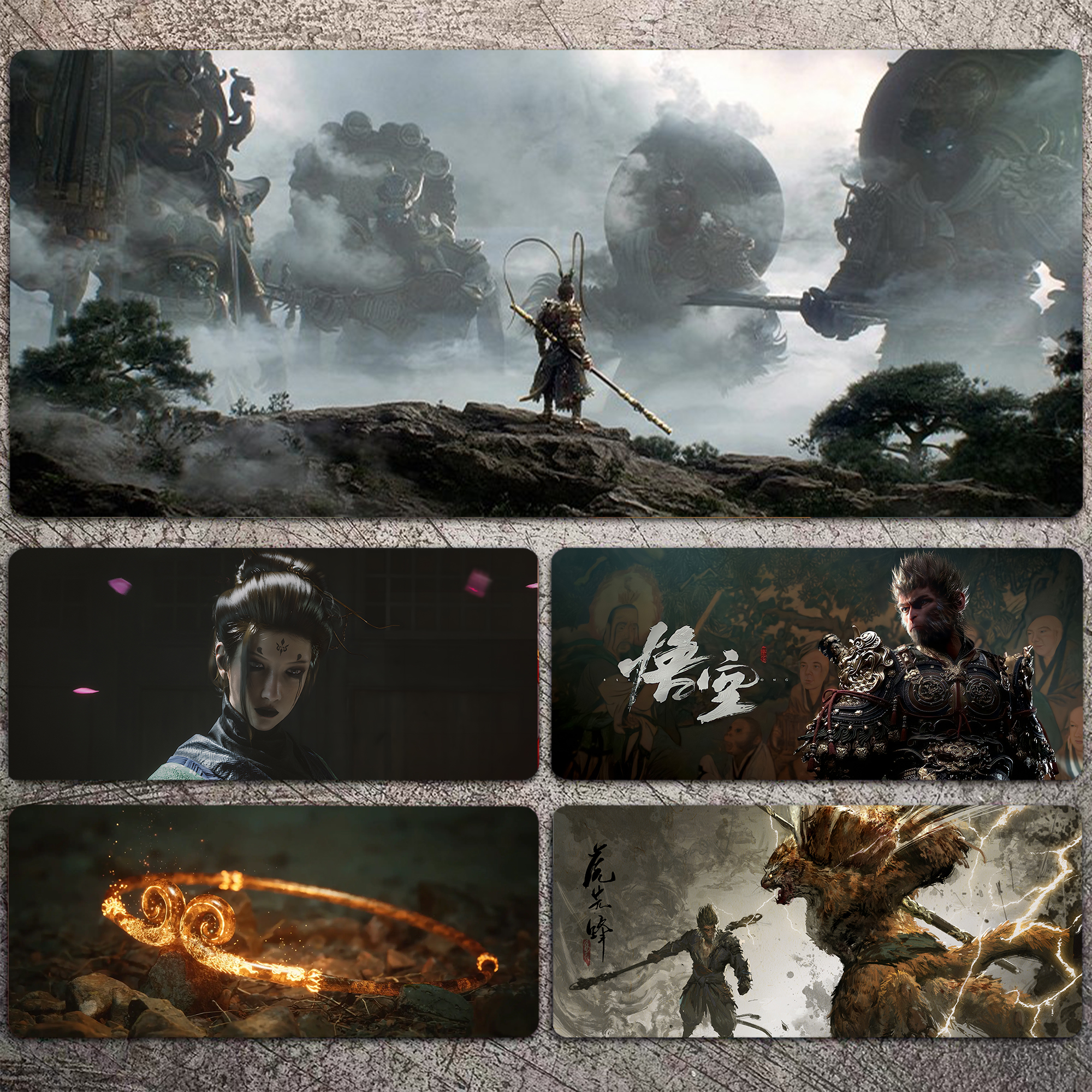 黑神话悟空鼠标垫超大电竞游戏周边电脑办公桌垫键盘垫周边可定制