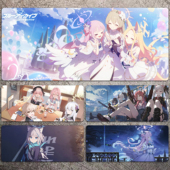 碧蓝档案鼠标垫超大号电脑桌垫键盘垫二次元 游戏电竞周边定制