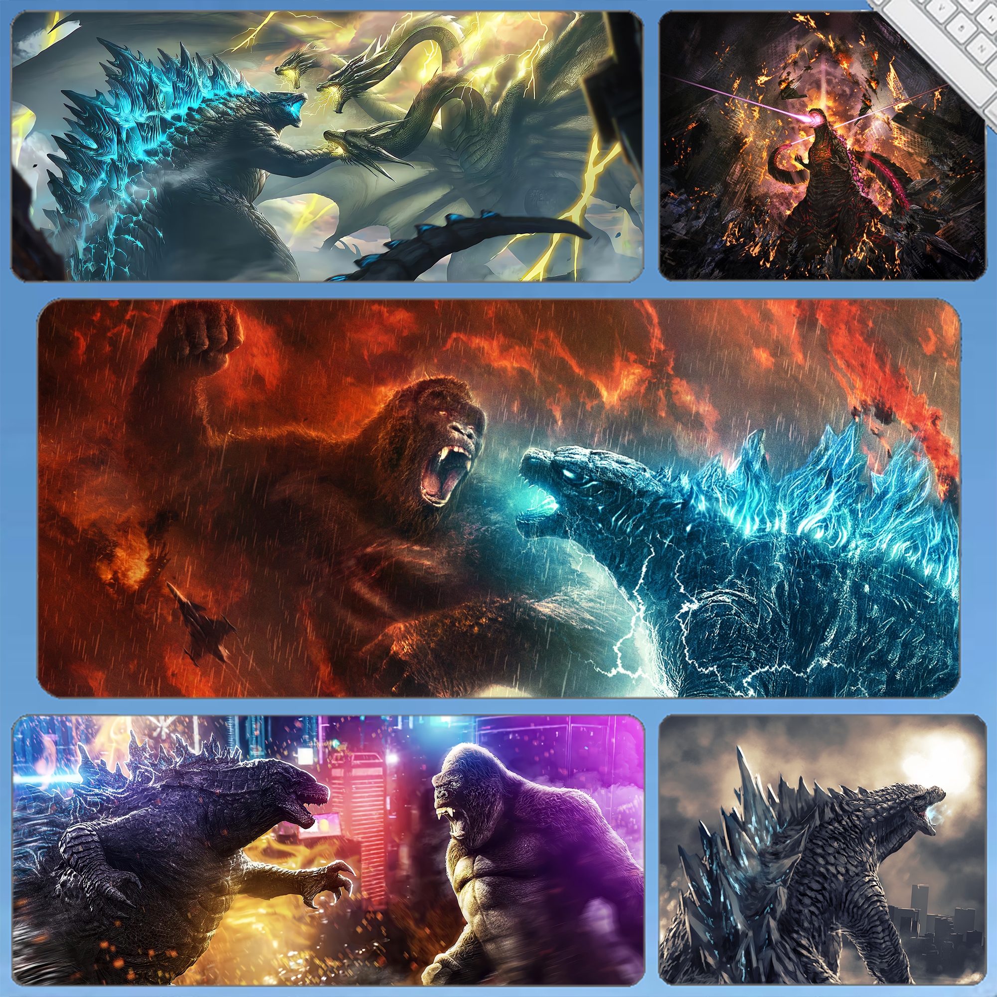 哥斯拉基多拉金刚鼠标垫学习桌垫