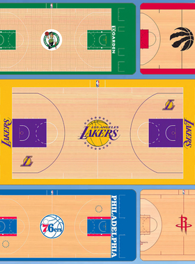 学习桌垫NBA球队鼠标垫超大号锁边湖人篮网凯尔特人76人篮球定制